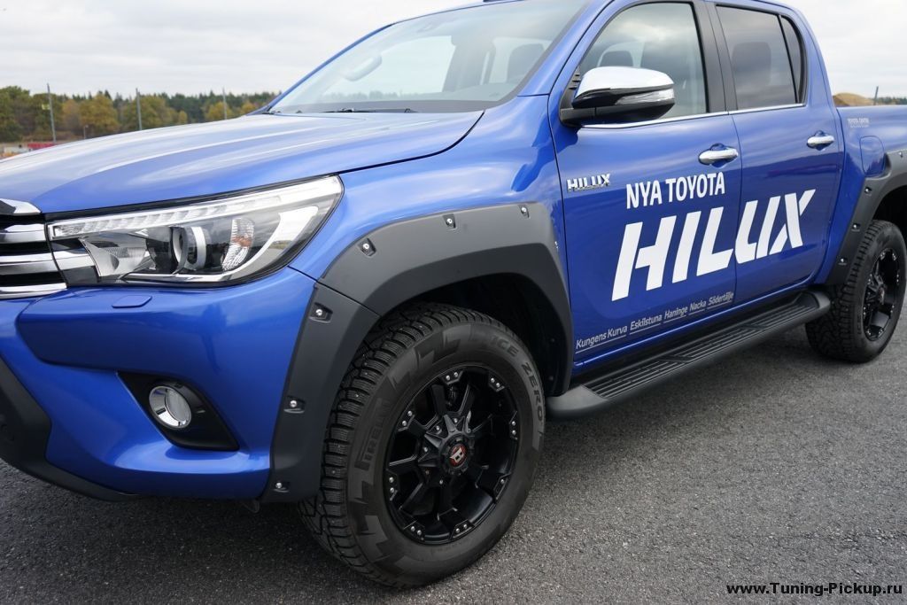 Расширители колесных арок (с фальш-болтами) - Toyota Hilux 2015-2024 - Расширители колесных арок