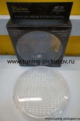 Защитная прозрачная крышка (Евро свет) - Mitsubishi L200 2015-2024 - Дополнительная светодиодная оптика - 