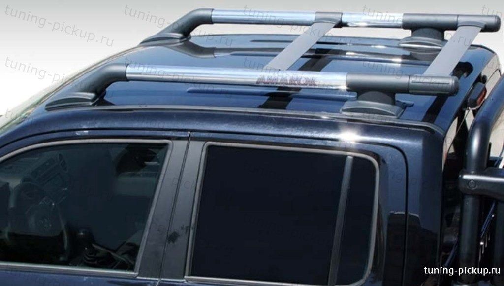 Рейлинги из алюминиевых труб Maxport Black/Chrome  - Mazda BT-50 - Багажник на крышу