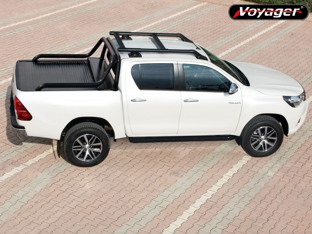 Дуга в кузов "PROBAR" 76 мм. (стальная/черная) - Toyota Hilux 2015-2023 - Защитные дуги