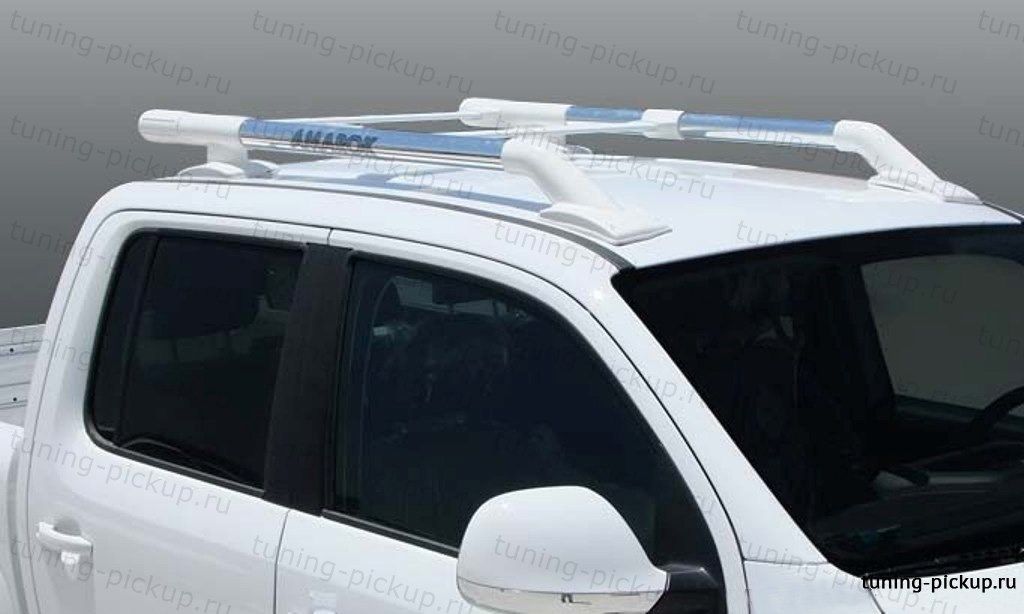 Рейлинги из алюминиевых труб Maxport White/Chrome  - Ford Ranger - Багажник на крышу