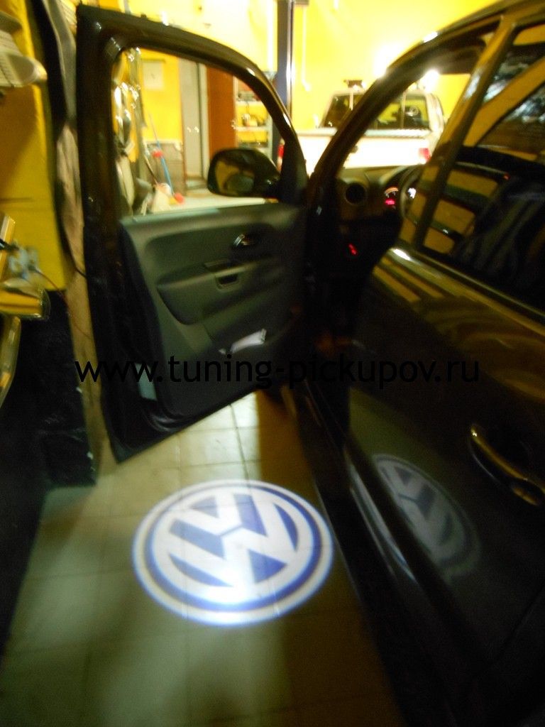 Подсветка в двери MyDean CLL-006 с логотипом Volkswagen комплект 2 шт. - Volkswagen Amarok - Светодиодная подсветка в дверь
