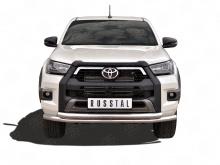 Защита переднего бампера d63 секции-d63 секции - Toyota Hilux 2015-2023 - Защита переднего бампера 