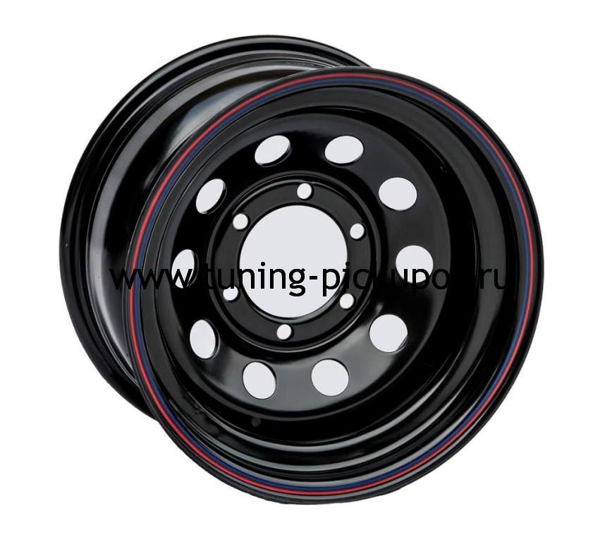 Диск стальной черный с колпаком ступичным 6×139,7 8xR17 d110 - Toyota Hilux 2011-2015 - Диски колесные