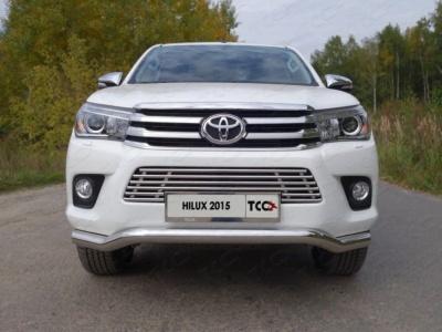 Решетка радиатора 16мм - Toyota Hilux 2015-2024 - Решетка радиатора - 