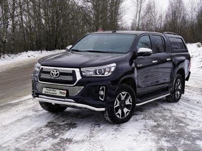 Защита переднего бампера (волна) 60,3 мм - Toyota Hilux 2015-2024 - Защита переднего бампера  - 