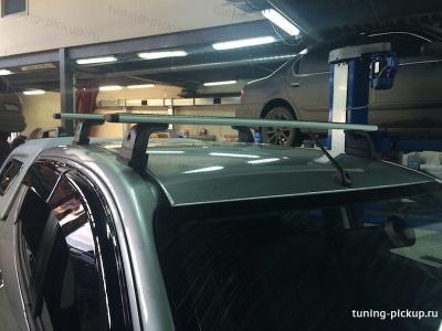 Багажник аэродинамический алюминиевый   - Toyota Hilux 2015-2024 - Рейлинги - 